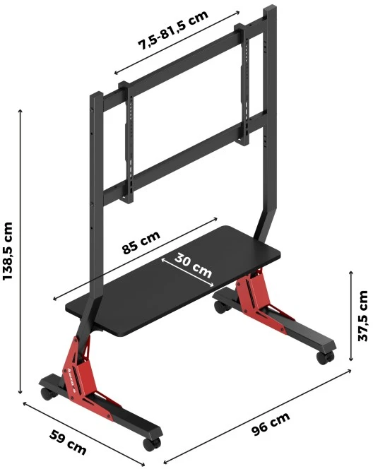 TV stand with shelf Speed 9.2