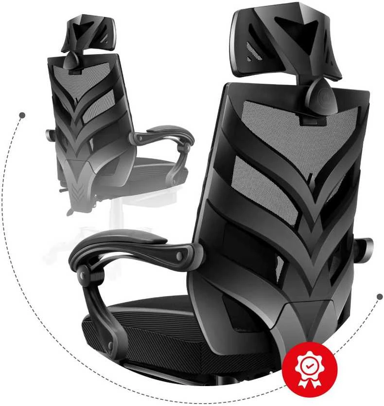 Žaidimų kėdė Huzaro Combat 5.0, Juodos spalvos