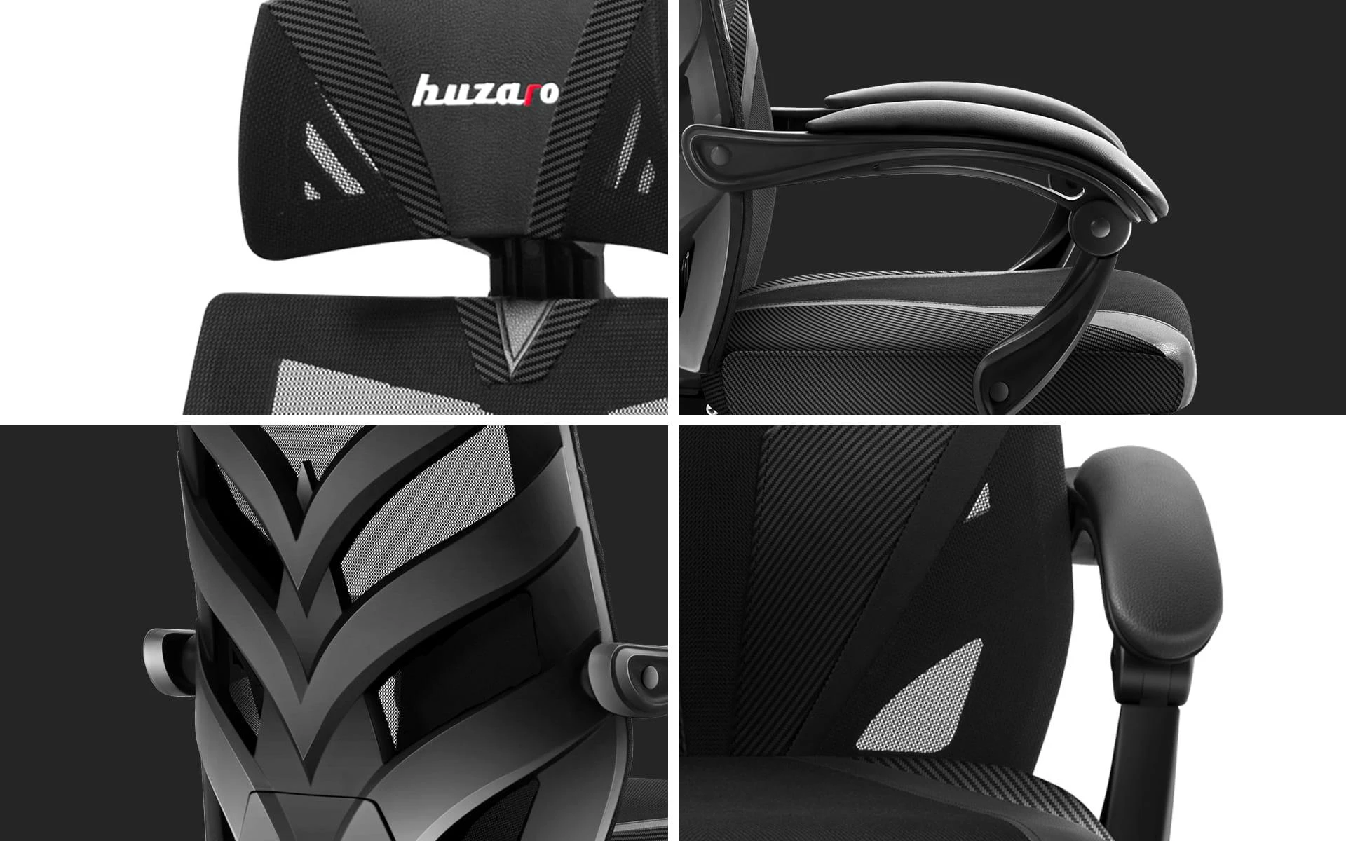 Žaidimų kėdė Huzaro Combat 5.0, Juodos spalvos