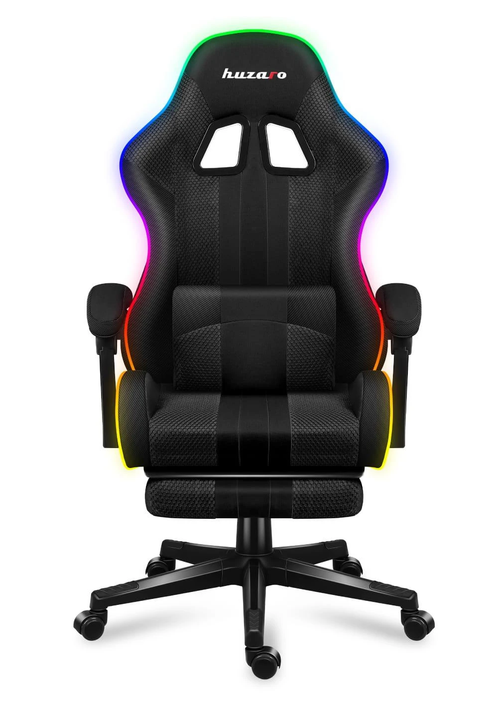 Žaidimų kėdė Huzaro Force 4.7 RGB, Juoda