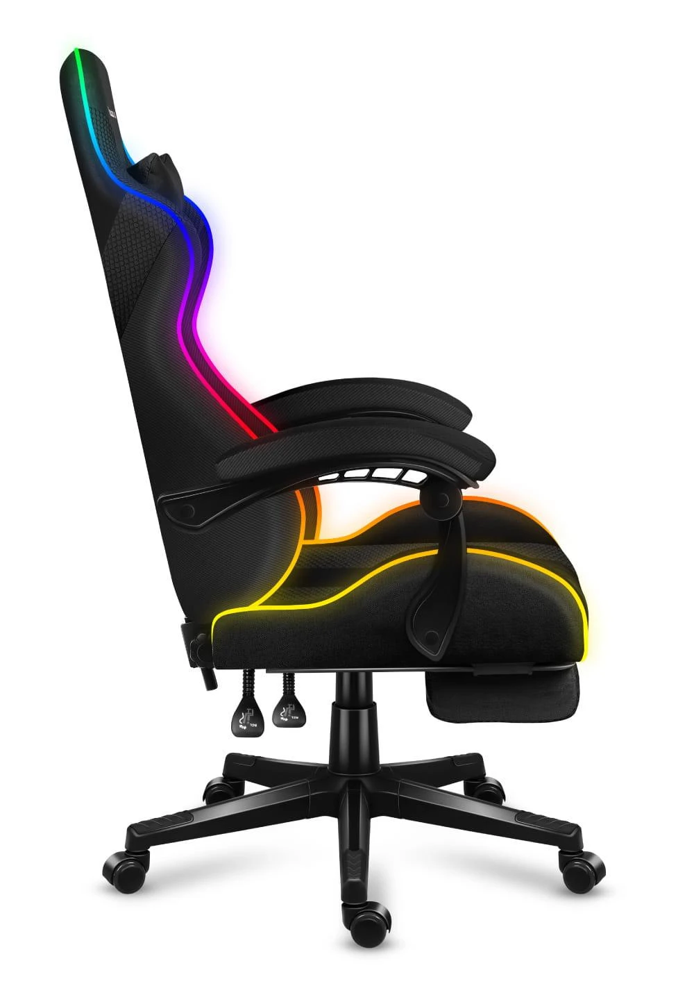 Žaidimų kėdė Huzaro Force 4.7 RGB, Juoda