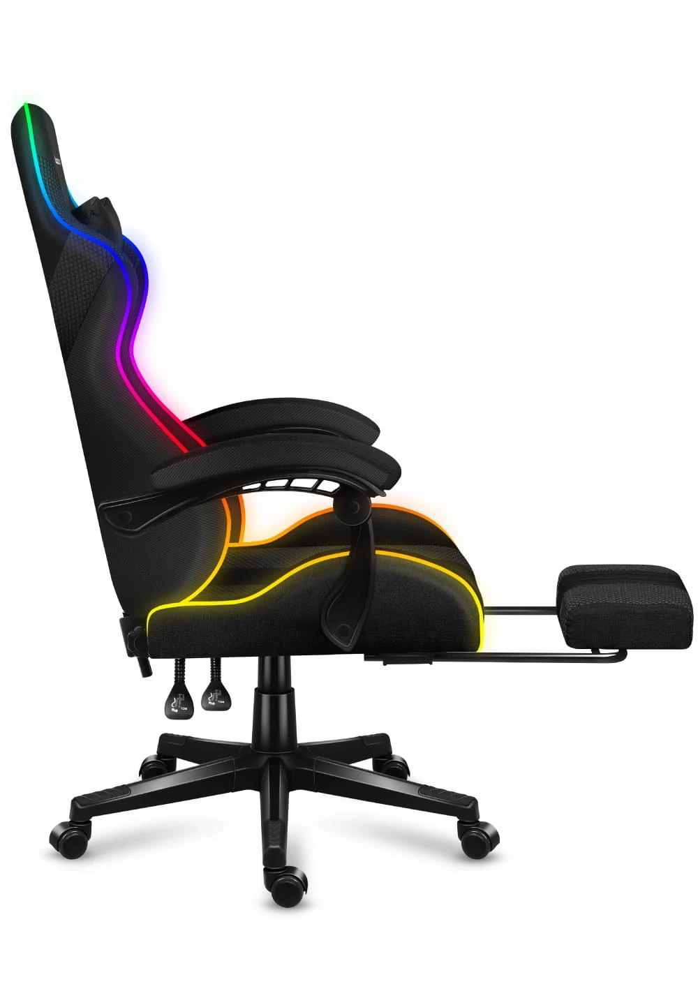 Žaidimų kėdė Huzaro Force 4.7 RGB, Juoda