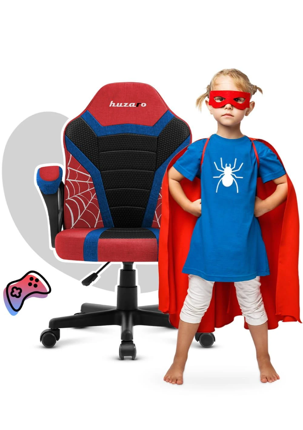 Žaidimų kėdė vaikams Huzaro Ranger 1.0 Spider - Man