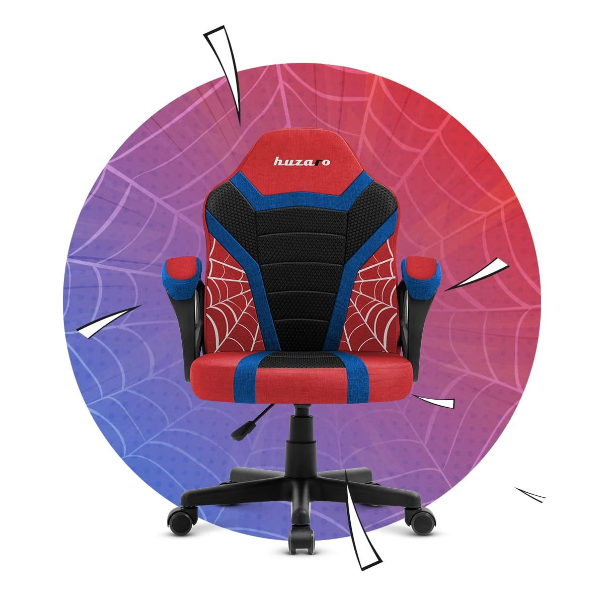 Žaidimų kėdė vaikams Huzaro Ranger 1.0 Spider - Man