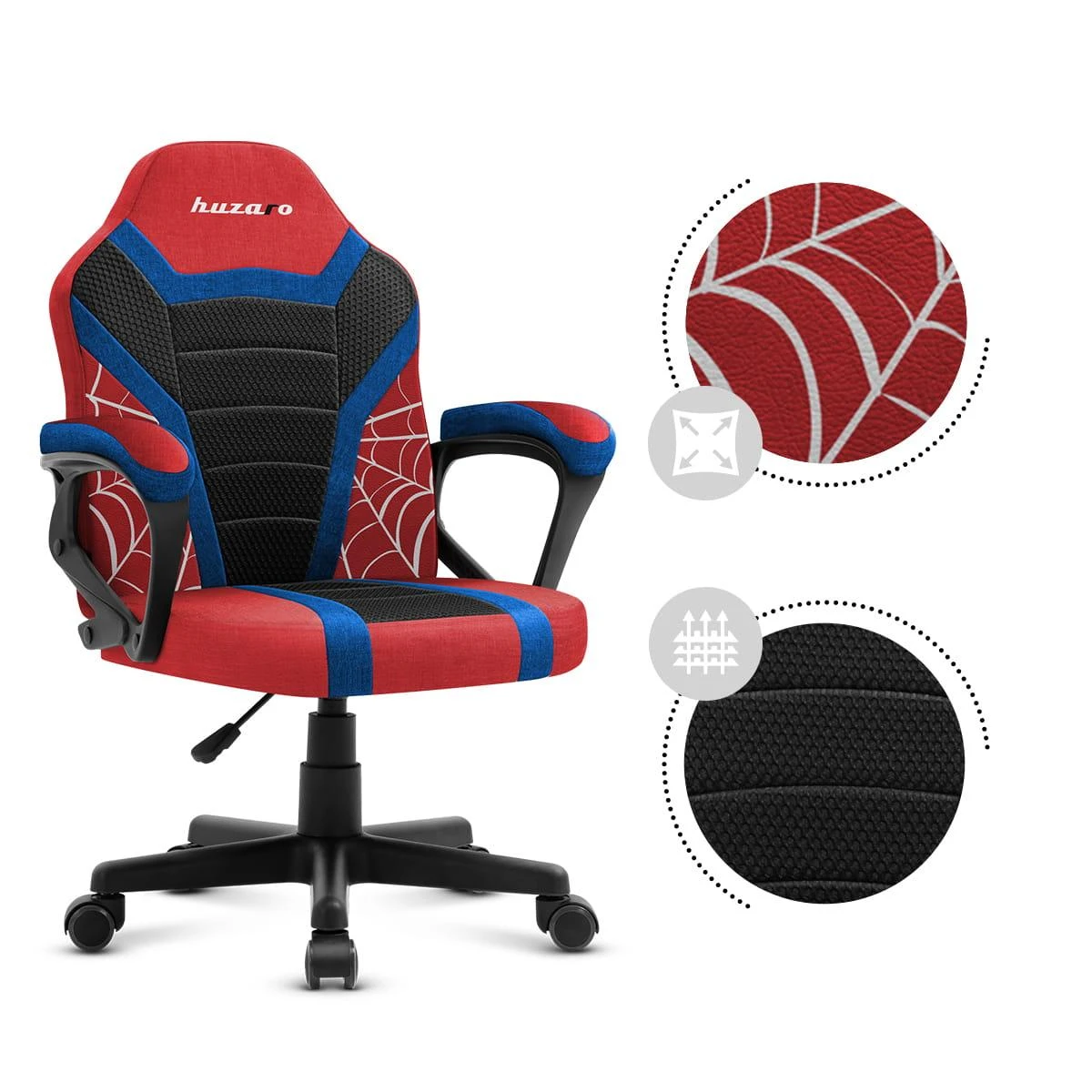 Žaidimų kėdė vaikams Huzaro Ranger 1.0 Spider - Man