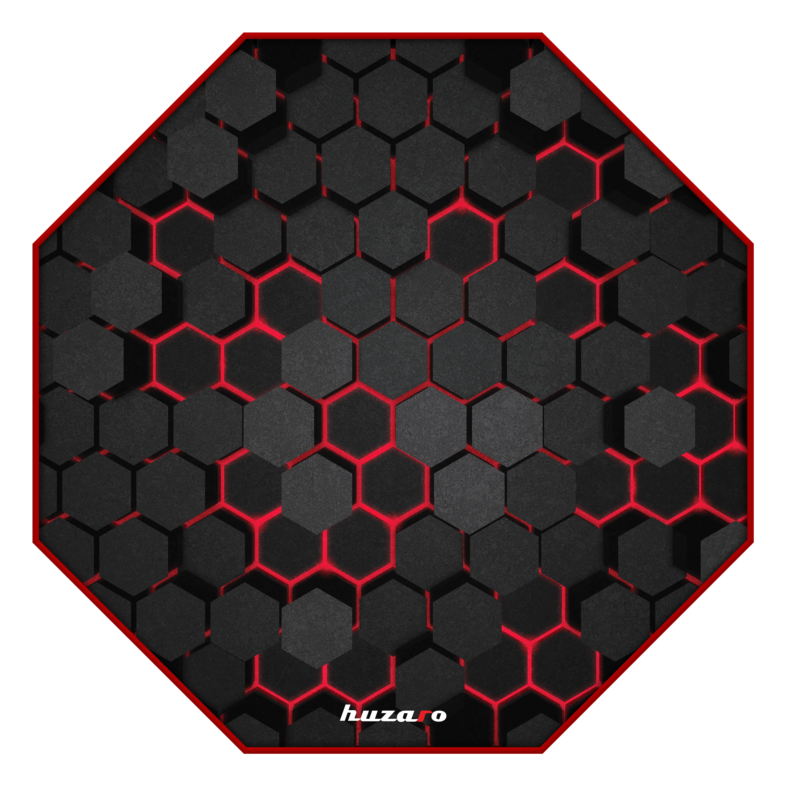 Kėdės kilimėlis Huzaro FloorMat 2.0, 120cm, Juodos/Raudonos spalvos