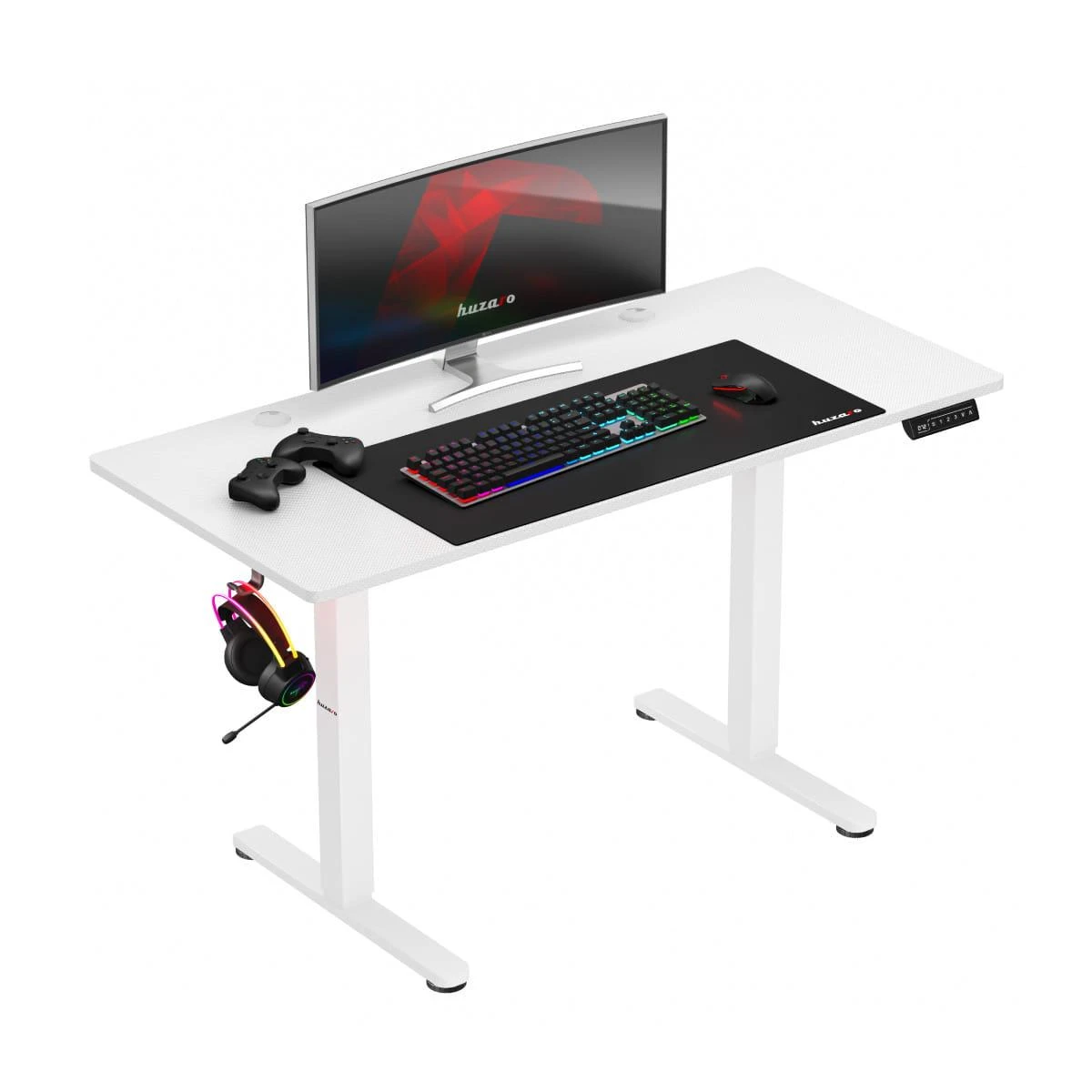 Žaidimų stalas Huzaro Hero 8.2, Baltos spalvos