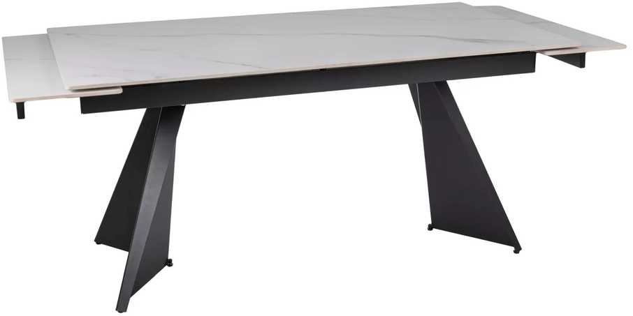 Signal Meble Valgomojo stalas Laconi, 160-220 x 90 cm, balta