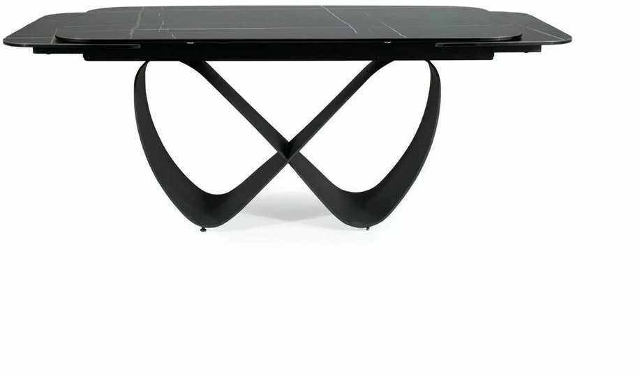 Signal Meble Valgomojo stalas INFINITY CERAMIC, 160-240x95x76 cm, juodas