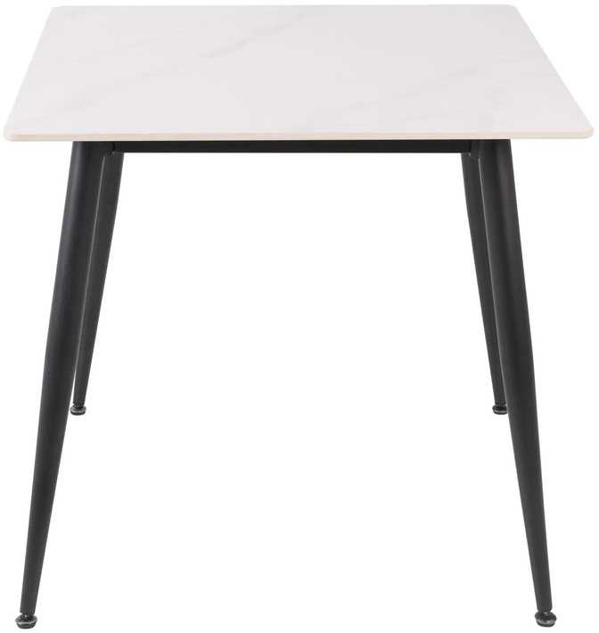 Signal Meble Valgomojo stalas SIGNAL Rion 80x80x76 cm, balta/juoda