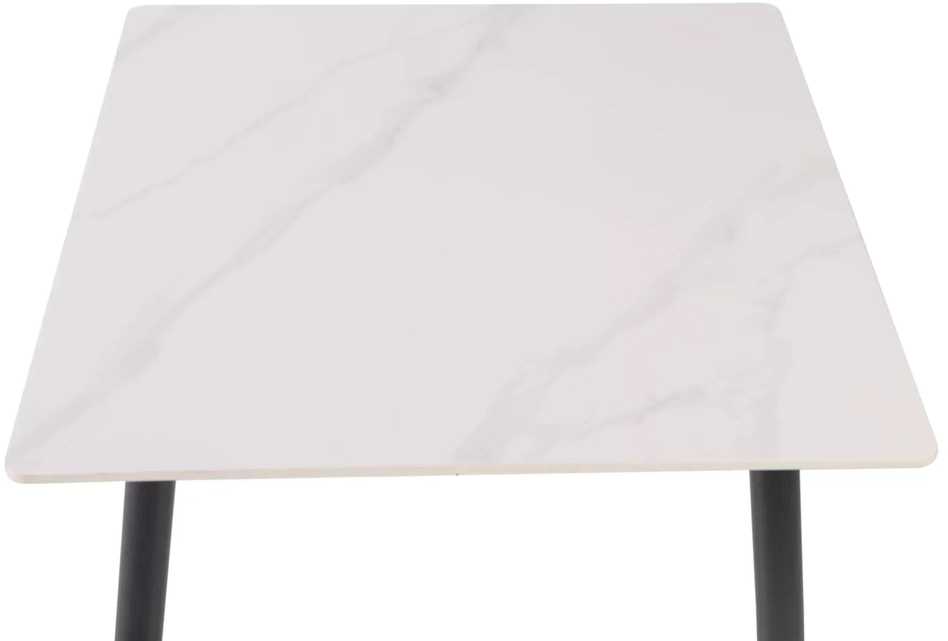 Signal Meble Valgomojo stalas SIGNAL Rion 80x80x76 cm, balta/juoda