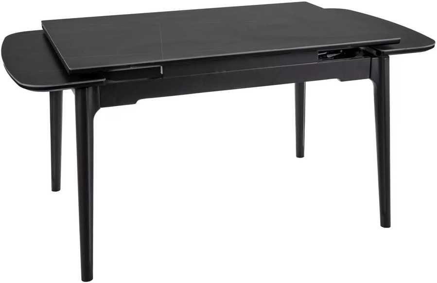 Signal Meble Valgomojo stalas Sento, 120-180 x 80 cm, juoda