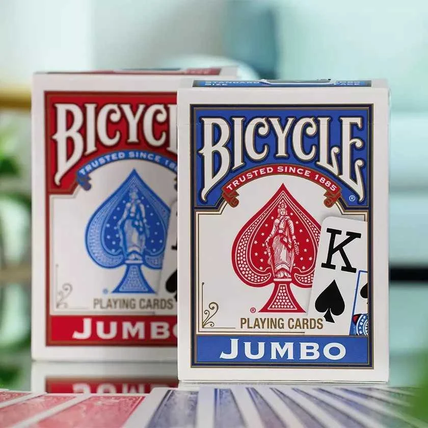 BICYCLE RIDER JUMBO žaidimo kortos – 2 kaladės