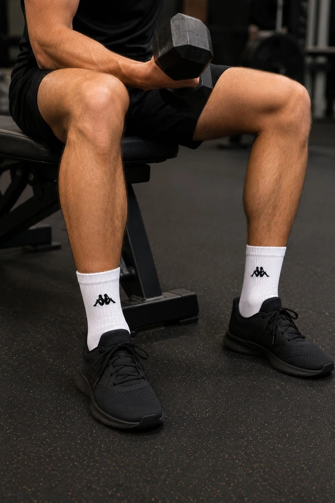 KAPPA® baltos vyriškos sportinės kojinės, 3 poros