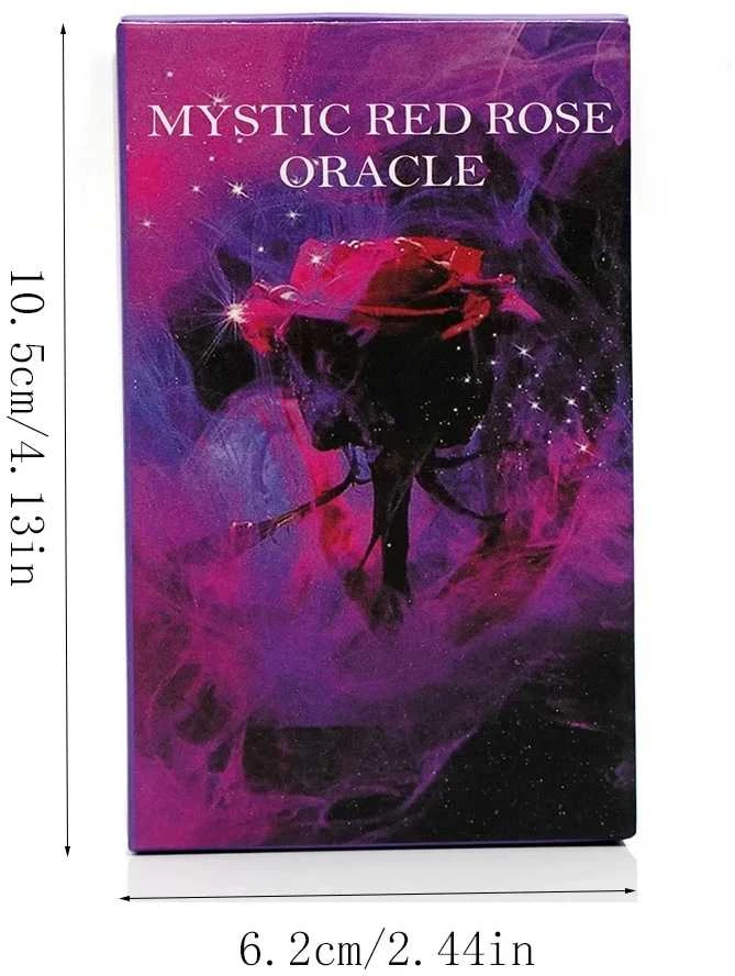 Būrimo kortos "Mystyc Raudona Rose Oracle"
