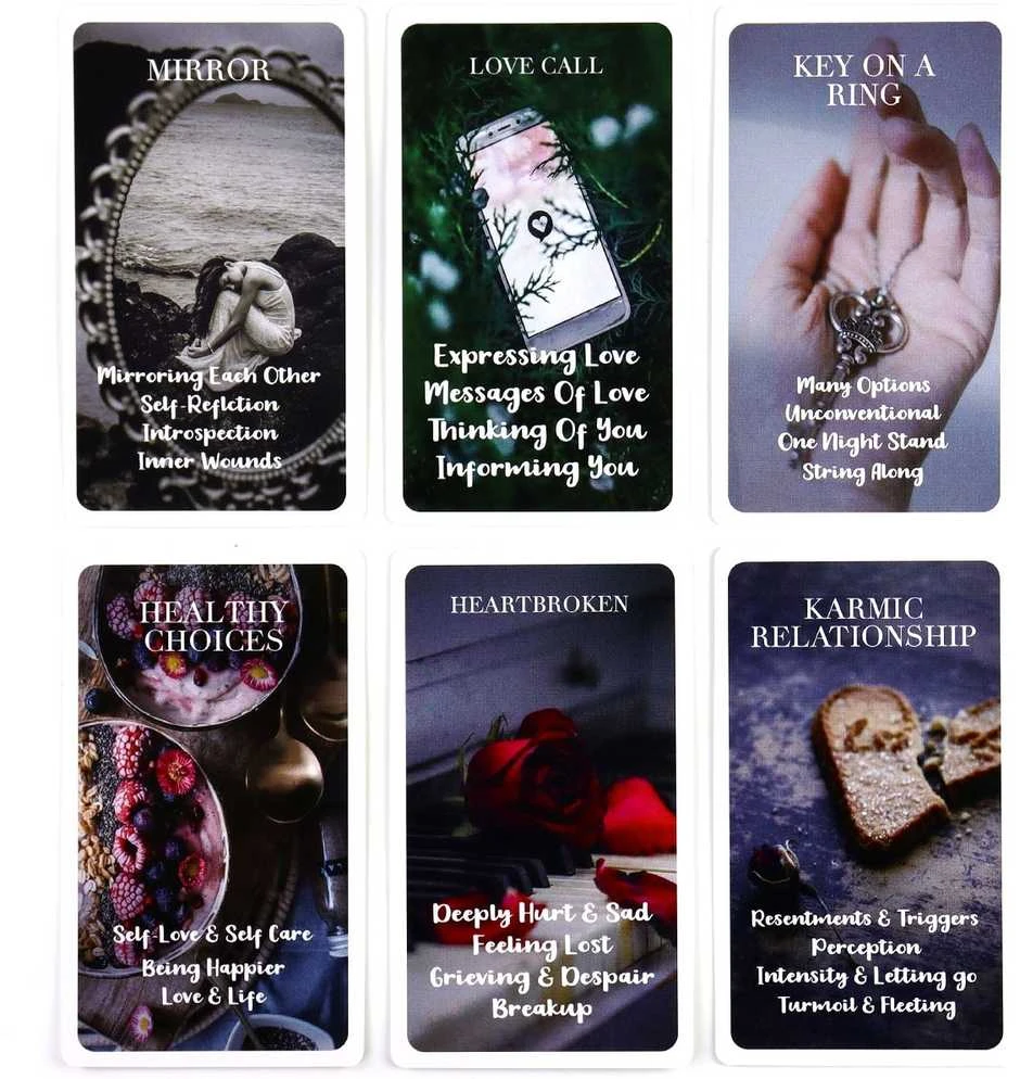 Būrimo kortos "Mystyc Raudona Rose Oracle"
