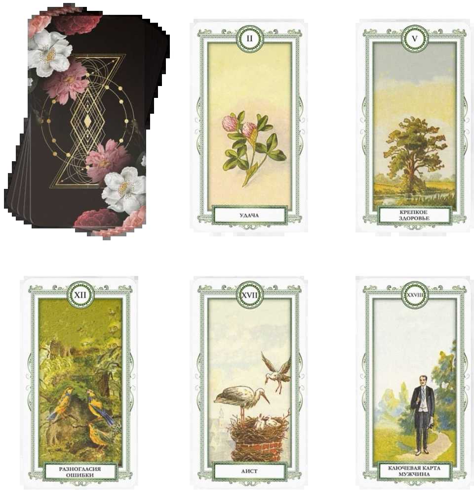 Lenormand taro kortos rusų kalba ORAKULAS