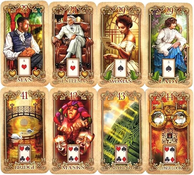 LUSTROUS LENORMAND kortos