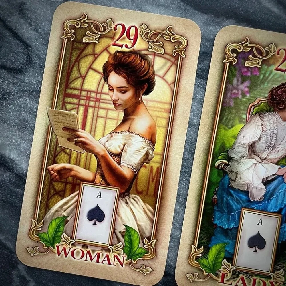 LUSTROUS LENORMAND kortos
