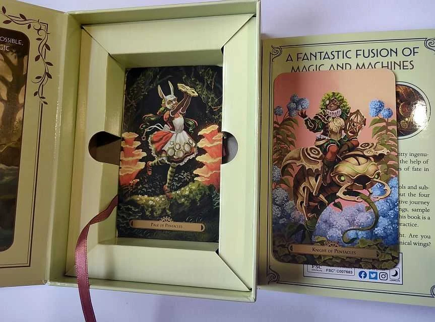Originalios taro kortos STEAMPUNK FAERIE TAROT + knygutė