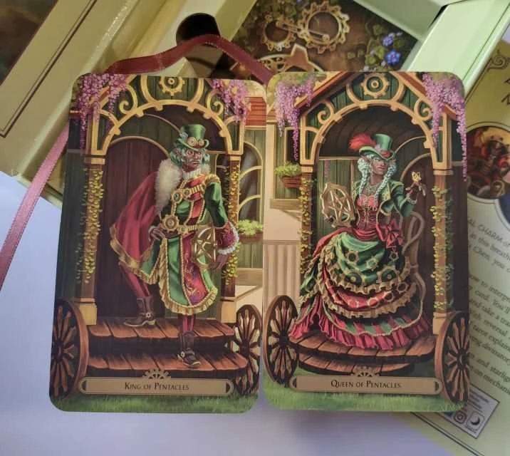 Originalios taro kortos STEAMPUNK FAERIE TAROT + knygutė