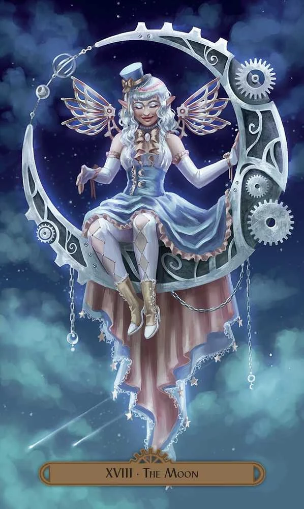 Originalios taro kortos STEAMPUNK FAERIE TAROT + knygutė
