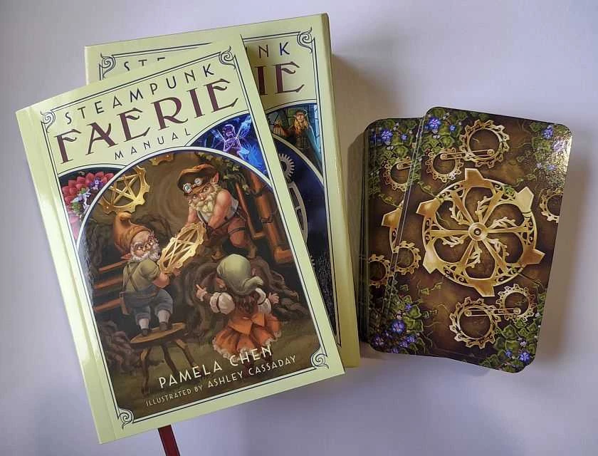 Originalios taro kortos STEAMPUNK FAERIE TAROT + knygutė