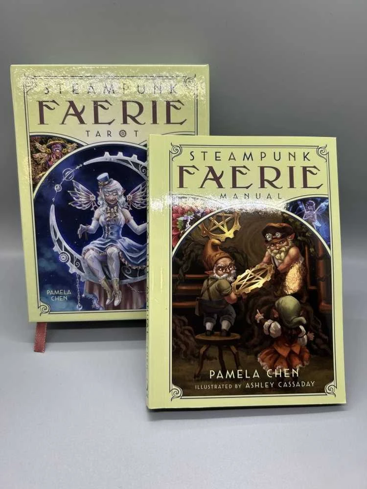 Originalios taro kortos STEAMPUNK FAERIE TAROT + knygutė
