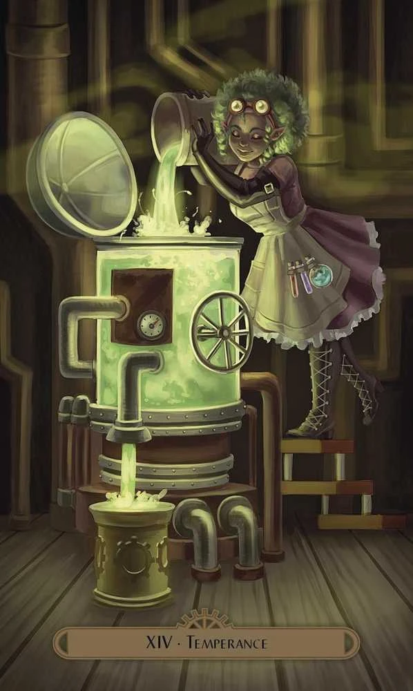 Originalios taro kortos STEAMPUNK FAERIE TAROT + knygutė