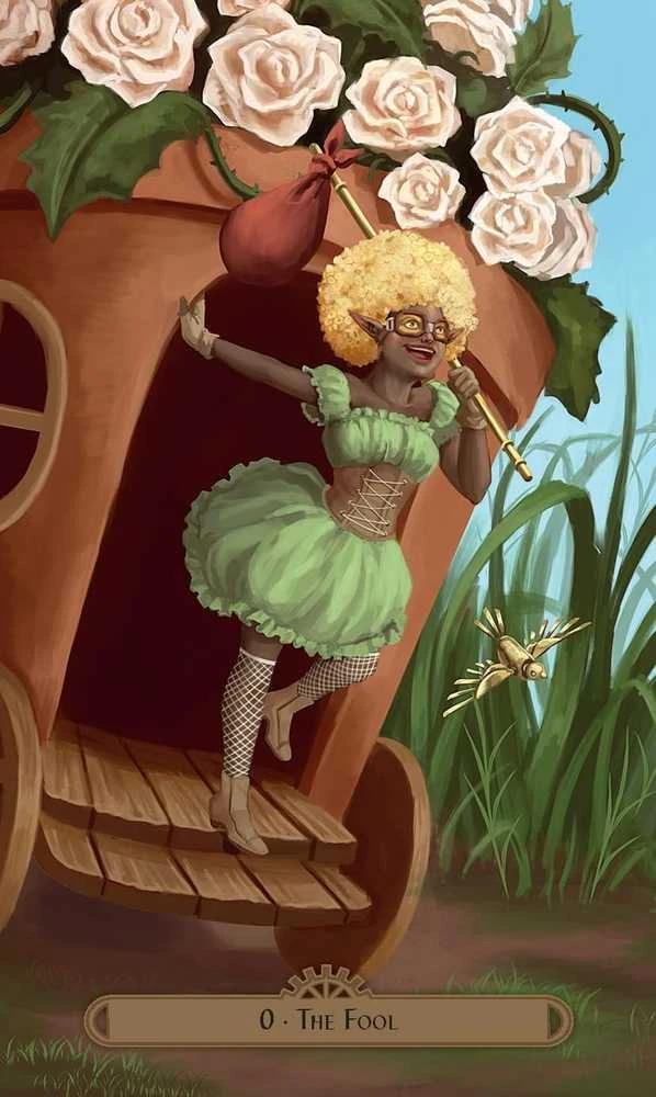 Originalios taro kortos STEAMPUNK FAERIE TAROT + knygutė