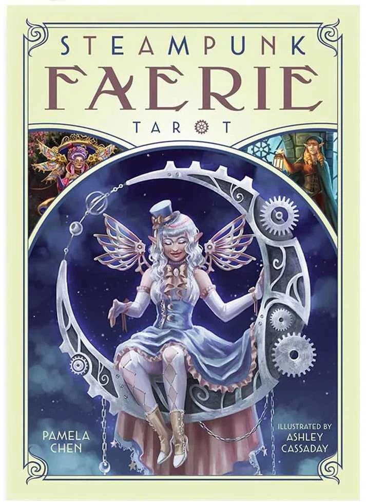 Originalios taro kortos STEAMPUNK FAERIE TAROT + knygutė