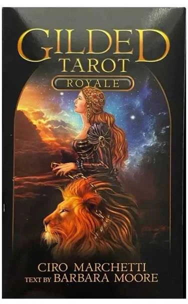 Originalios Llewellyn taro kortos " Gilded Tarot Royale" + vadovas