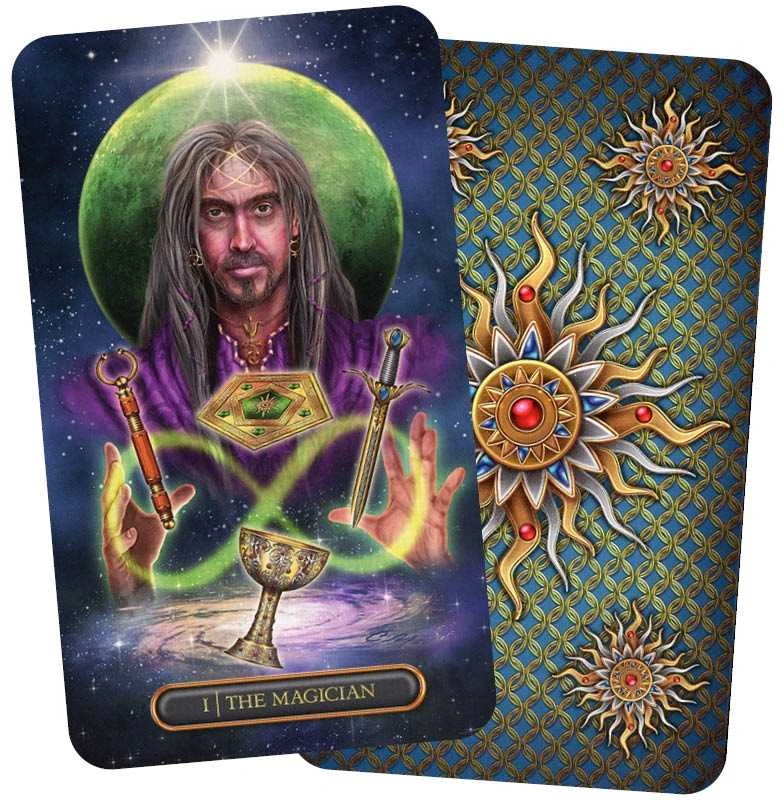 Originalios Llewellyn taro kortos " Gilded Tarot Royale" + vadovas