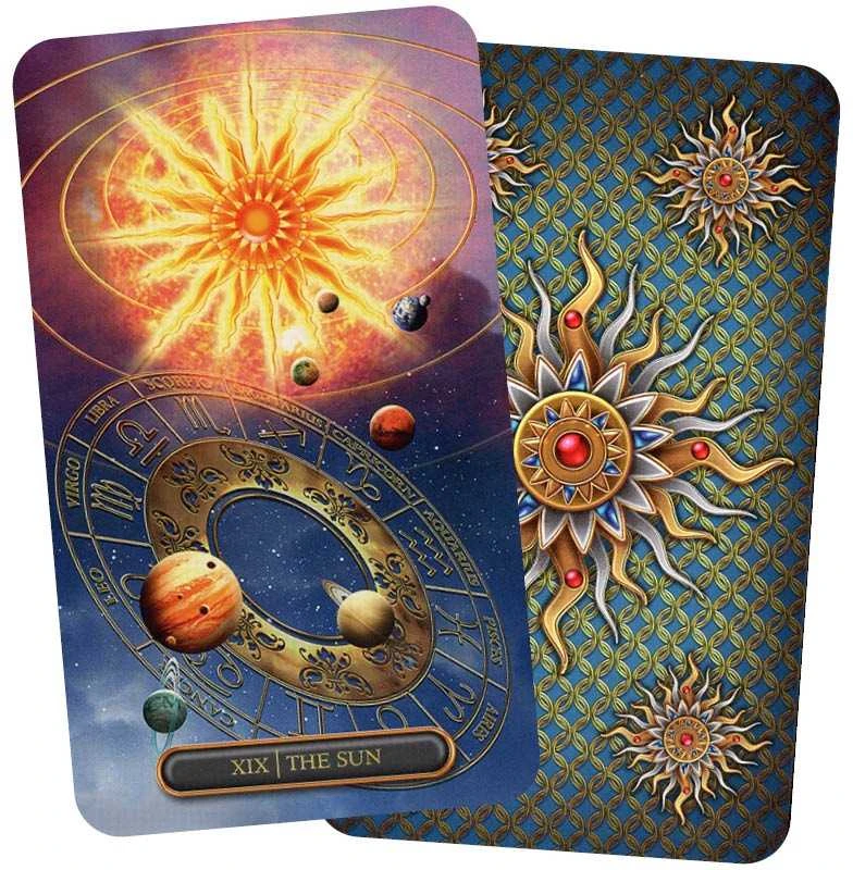 Originalios Llewellyn taro kortos " Gilded Tarot Royale" + vadovas