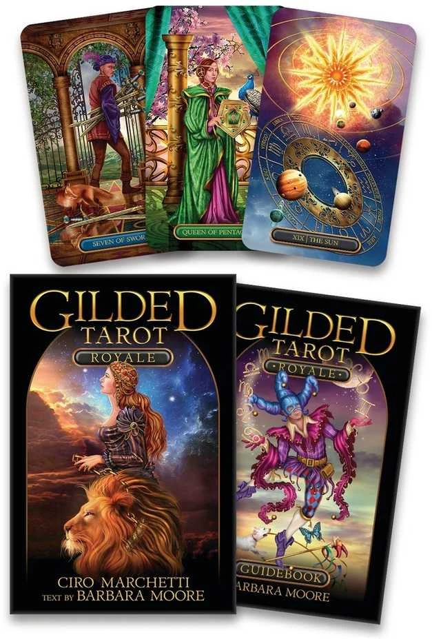 Originalios taro kortos GILDED TAROT ROYALE, LLEWELLYN®