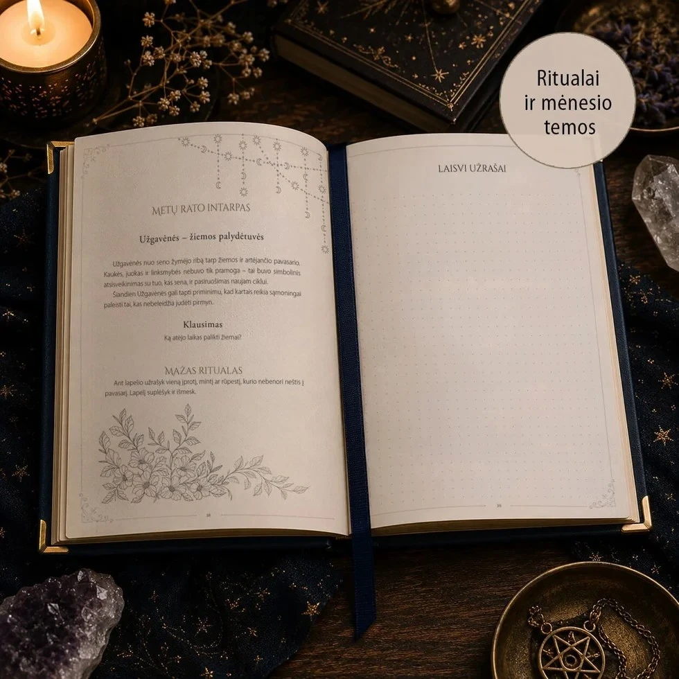 Knyga "Mėnulio raganos almanachas 2027"