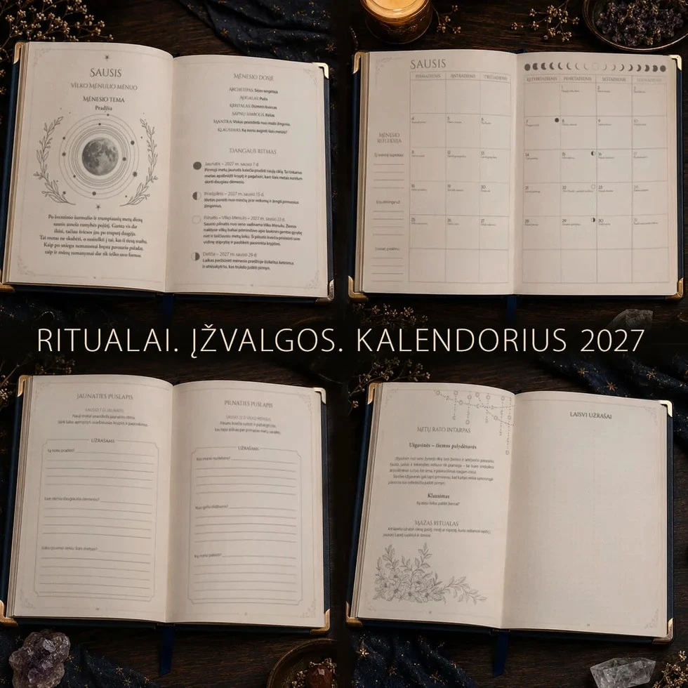 Knyga "Mėnulio raganos almanachas 2027"