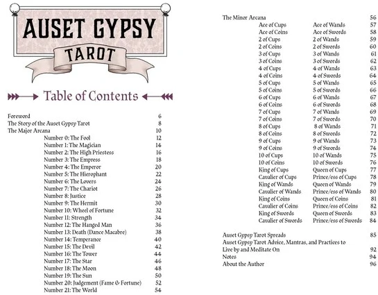 Taro kortos AUSET GYPSY TAROT