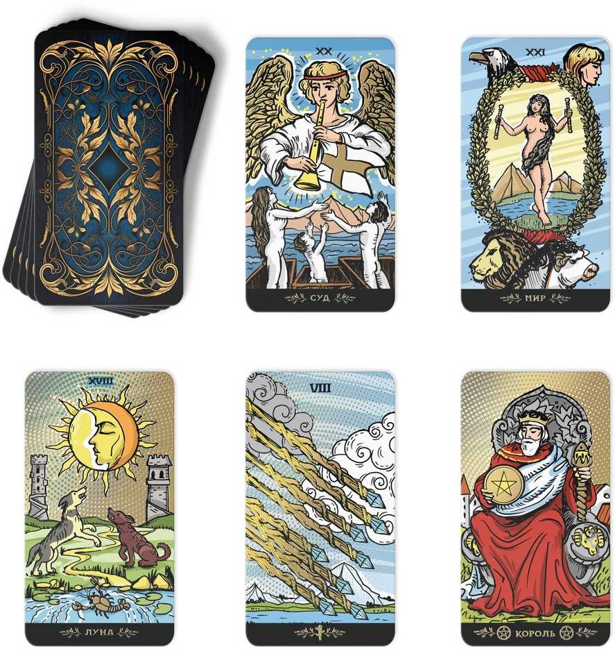 Taro kortos „Golden Classics Tarot", rusų kalba