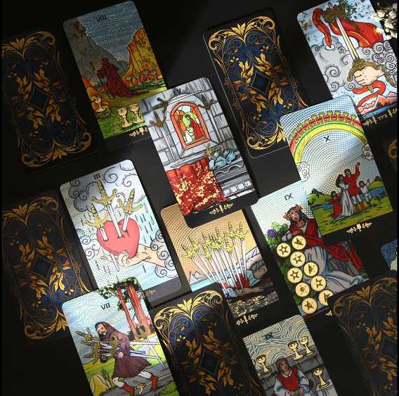 Taro kortos „Golden Classics Tarot", rusų kalba