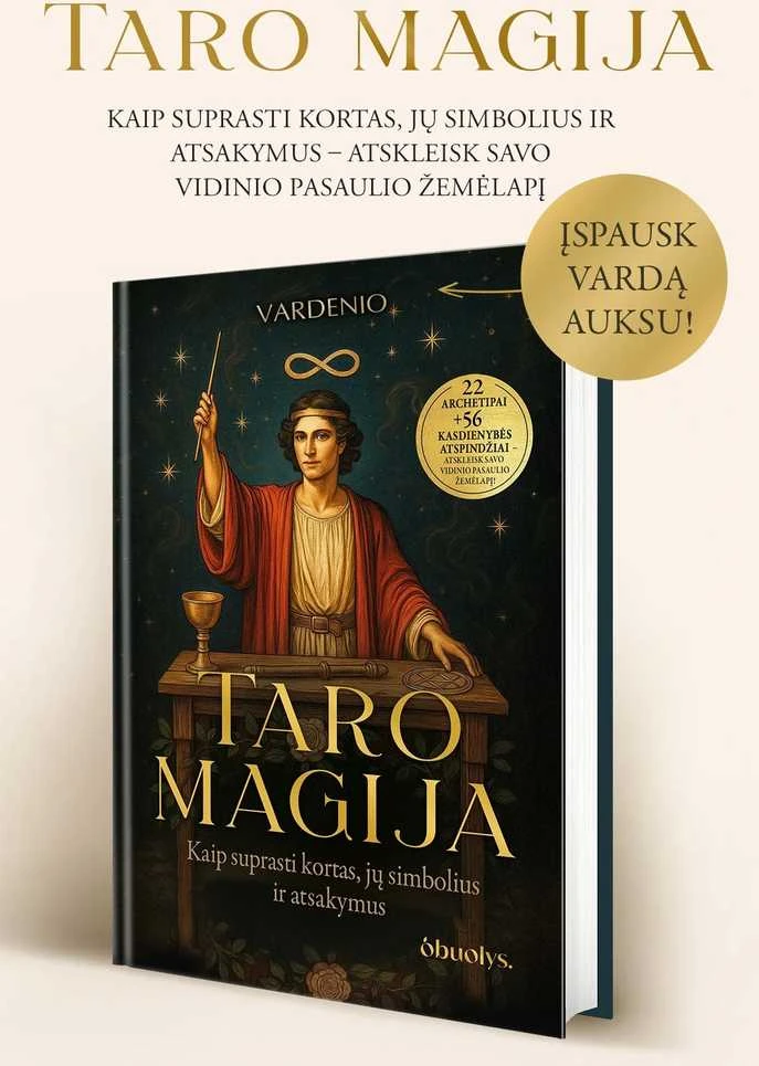 Knyga TARO MAGIJA : kaip suprasti kortas, jų simbolius ir atsakymus