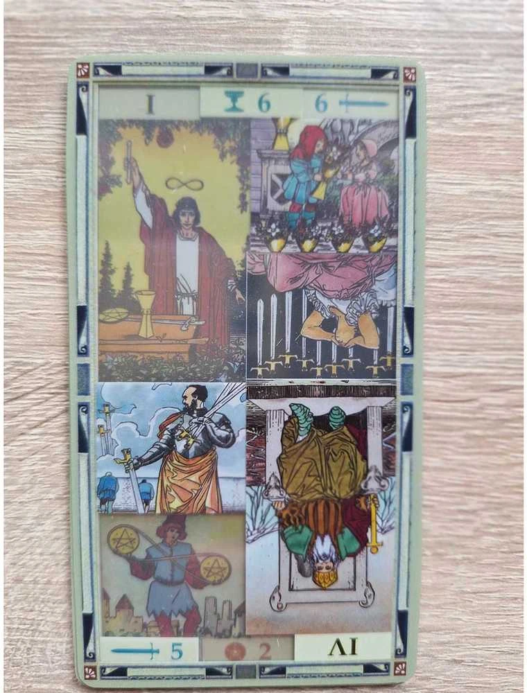 LO SCARABEO Originalios Permatomos UNIVERSAL TRANSPARENT TAROT kortos