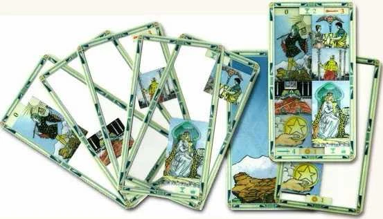 LO SCARABEO Originalios Permatomos UNIVERSAL TRANSPARENT TAROT kortos