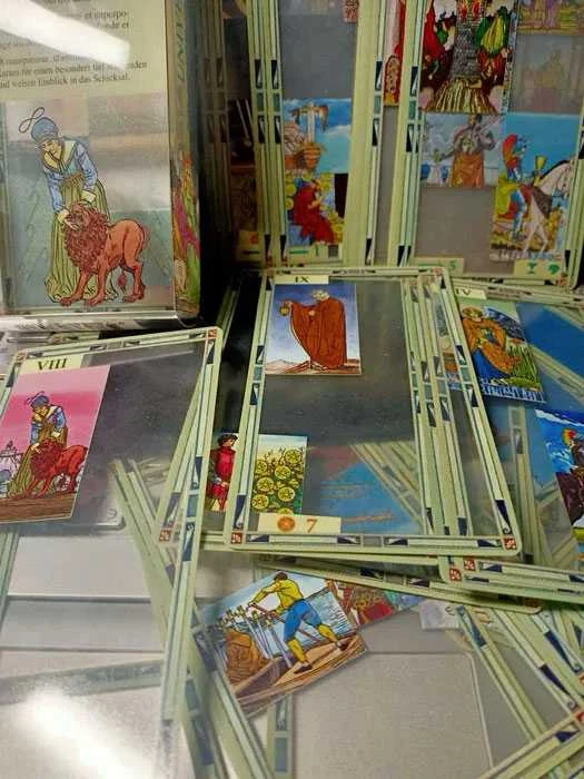 LO SCARABEO Originalios Permatomos UNIVERSAL TRANSPARENT TAROT kortos