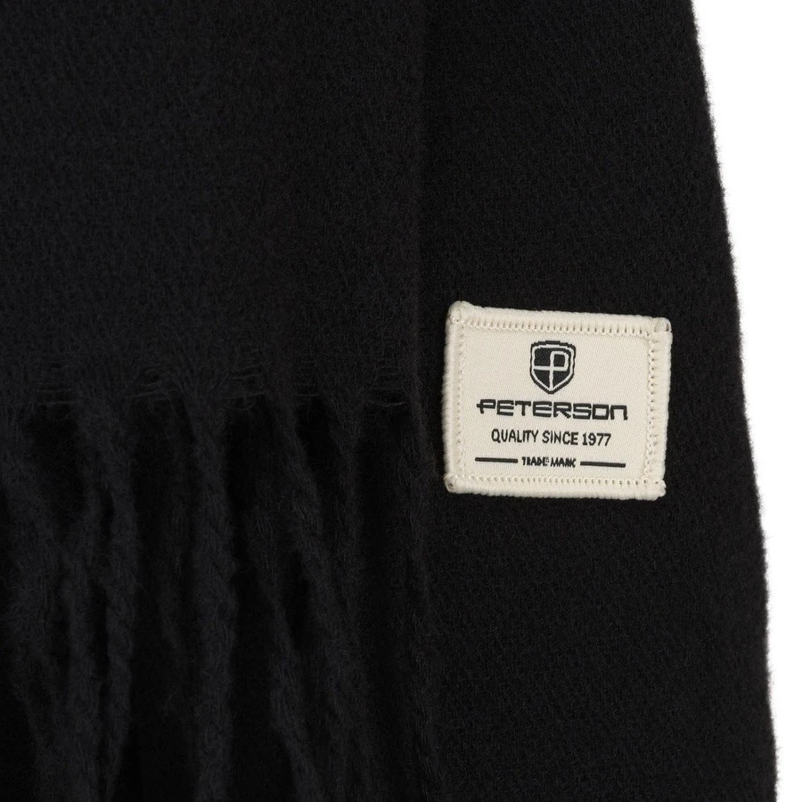 Minkštas moteriškas šalikas PETERSON 5387, juodas