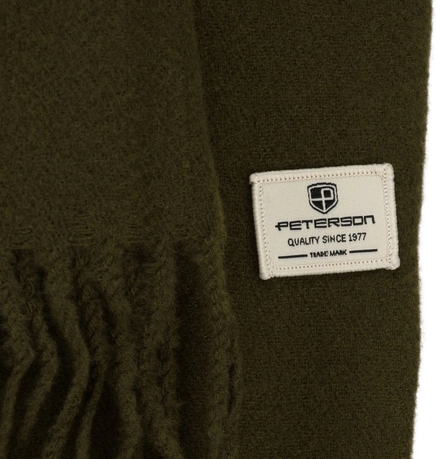 Minkštas moteriškas šalikas PETERSON 5431, samanų žalia