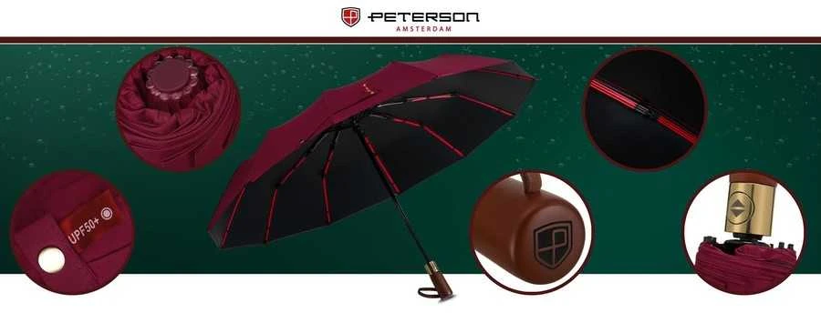 Moteriškas didelis skėtis PETERSON 4365, pilnai automatinis
