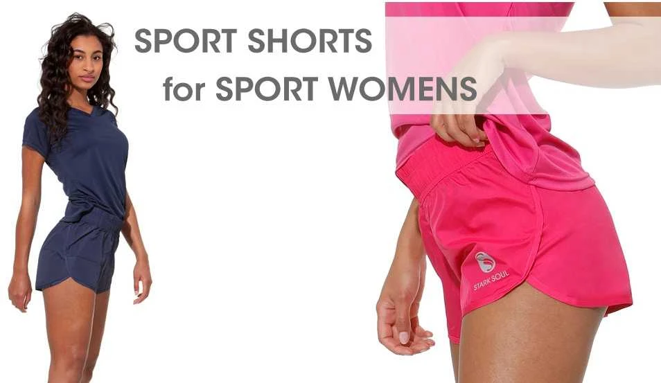 Moteriški sportiniai šortai STARK SOUL, raudonos spalvos