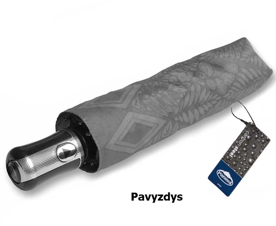 Parasol Pusiau automatinis moteriškas skėtis CARBON STEEL DA331-9