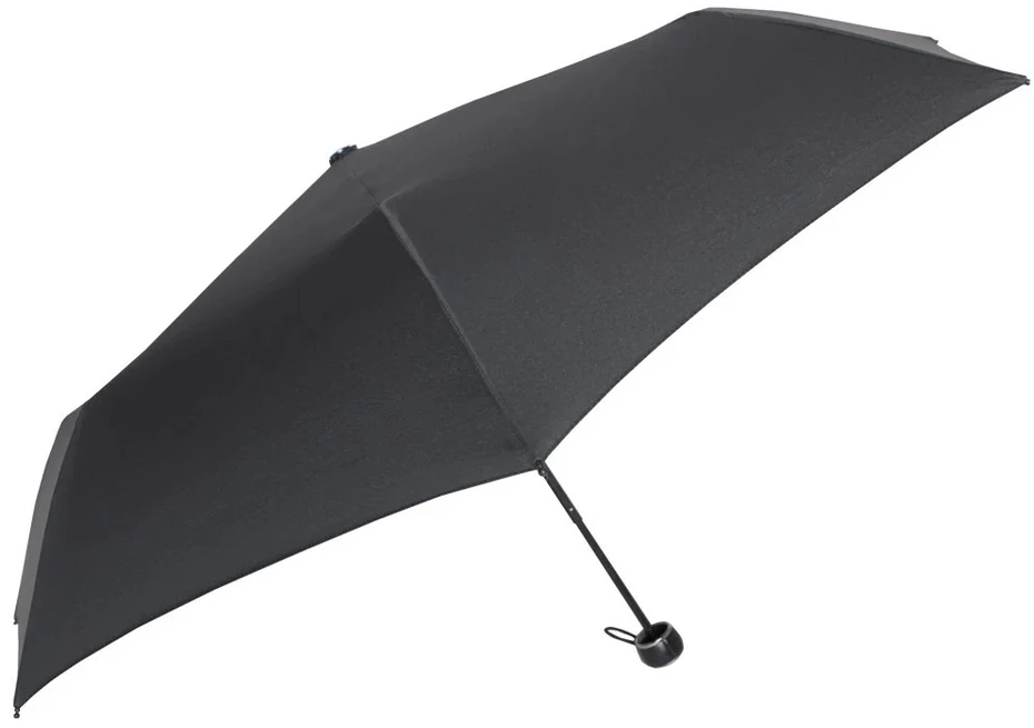 Vyriškas neautomatinis mini sulankstomas skėtis, juodas, N351